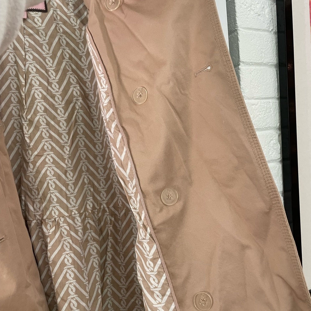 Juicy Couture Tan Quarter Sleeve Trench Coat - Picture 6 of 8